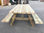Mesa de madera picnic con bancos - Foto 2