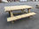 Mesa de madera picnic con bancos - Foto 3