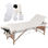 Mesa de massagem, dobrável, com 3 zonas, com estrutura de madeira - 1