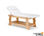 Mesa de massagem fixa de 2 corpos com base em madeira maciça - Modelo Olga - 1