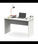 Mesa de oficina Teide en color blanco mate. 76 cm(alto)120 cm(ancho)68 cm(fondo) - 1