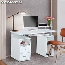 Mesa de ordenador GRISO en madera color blanco