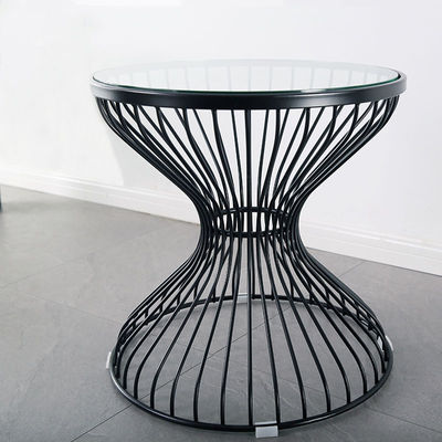 Mesa de té de alambre y vidrio - Foto 2