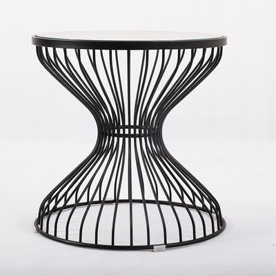 Mesa de té de alambre y vidrio - Foto 4