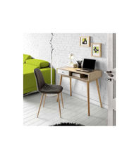 Mesa despacho moderna acabado roble/blanco,, 78 cm(alto)90 cm(ancho)45