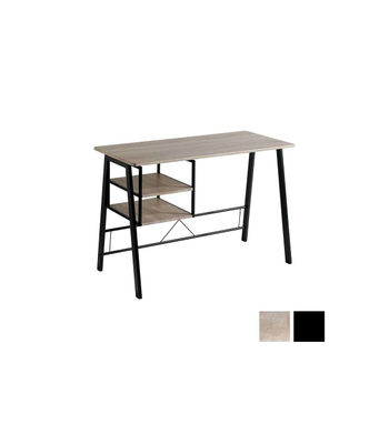 Mesa escritorio con baldas laterales Adriana, 120 x 52 x 76.5 cm (largo x ancho