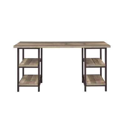 Mesa escritorio industrial rustico hierro madera