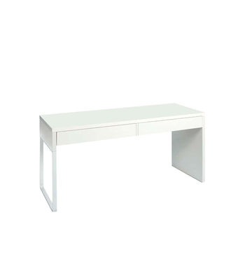 Mesa escritorio reversible 2 cajones Dallas en acabado blanco 138 cm(ancho), 75