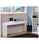 Mesa escritorio reversible 2 cajones Dallas en acabado blanco 138 cm(ancho), 75 - Foto 3