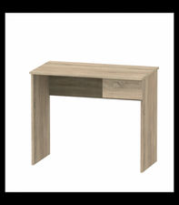 Mesa escritorio Turín con un cajón acabado roble, 75 cm(alto)90 cm(ancho)50