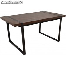 Mesa estilo industrial sobre madera bilaminado Jacinda