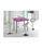 Mesa extensible alta Laia acabado cristal morado, 95 (alto) x 95 (largo) x 55/95 - Foto 3