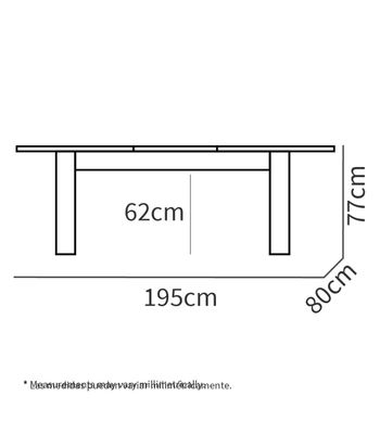 Mesa extensible Kia para salón, cocina acabado roble aurora, 77cm(alto) - Foto 3