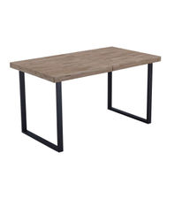 Mesa extensible STEVE Roble Honey/Negro 76 cm(alto)140-180 cm(ancho)80 cm(largo)