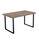 Mesa extensible STEVE Roble Honey/Negro 76 cm(alto)140-180 cm(ancho)80 cm(largo) - 1