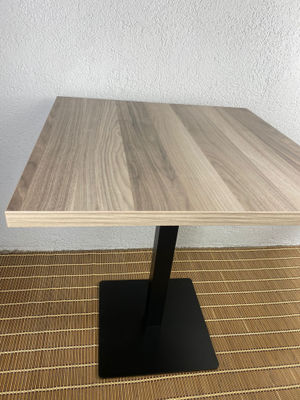 mesa hostelería tablero de melamina modelo DUNAS pie de hierro NEGRO - Foto 4