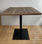 mesa hostelería tablero de melamina modelo NOGAL pie de hierro NEGRO - Foto 2