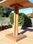Mesa jardín madera tropical de 60 cm x 60 cm x 74 cm - 1