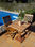 Mesa jardín madera tropical de 60 cm x 60 cm x 74 cm - Foto 2