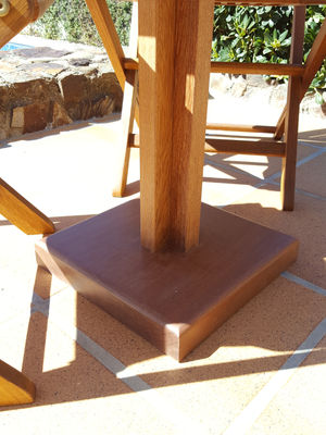 Mesa jardín madera tropical de 60 cm x 60 cm x 74 cm - Foto 5