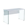 Mesa oficina cristal sin cajones 120X56 cm
