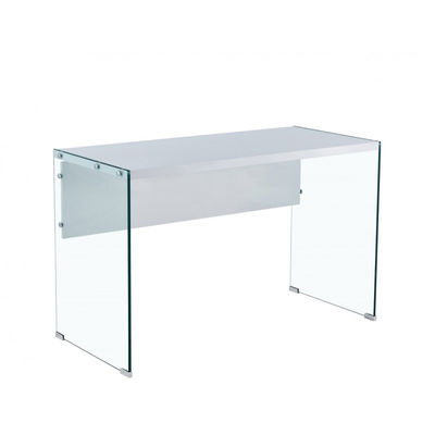 Mesa oficina cristal sin cajones 120X56 cm