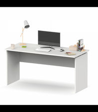 Mesa oficina o despacho Rivoli acabado blanco, 76cm(alto) 155cm(ancho)