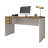 Mesa oficina studio 136 standard con cajones - miel &amp; gris