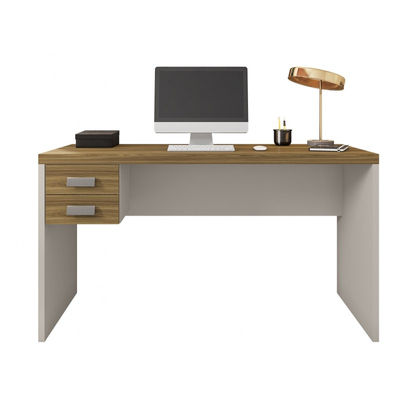 Mesa oficina studio 136 standard con cajones - miel &amp;amp; gris - Foto 2