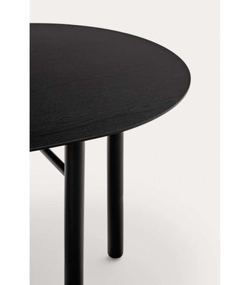 Mesa ovalada para cocina o comedor modelo Junco acabado negro, 100cm(ancho) - Foto 2