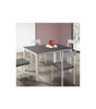 Mesa para cocina cristal gris patas blancas 75 cm(alto)105 cm(ancho) 60