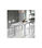 Mesa para cocina extensible acabado cristal blanco, 76.5 cm(alto) 110/170 - 1