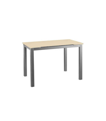 Mesa para cocina extensible cristal beige, 76.5 cm(alto) 95/155 cm(ancho)60 - Foto 2