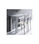 Mesa para cocina extensible tapa cristal blanco 73 cm(alto) 40/80 cm(ancho)80 - 1
