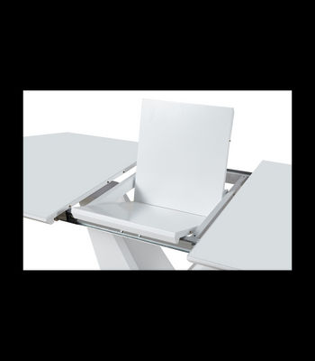 Mesa para comedor extensible Md-UVE acabado blanco, 160/200cm(ancho) - Foto 3