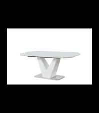 Mesa para comedor extensible Md-UVE acabado blanco, 160/200cm(ancho)