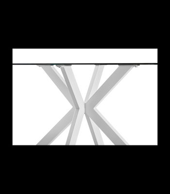 Mesa para comedor fija Md-Stacy acabado blanco, 140cm(ancho) 75cm(altura) - Foto 2