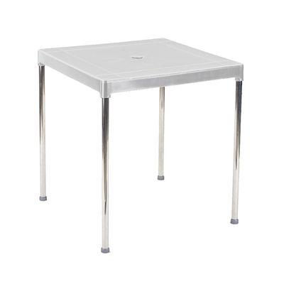 Mesa para Terraza Bar color Blanco 70 x 70 cm.