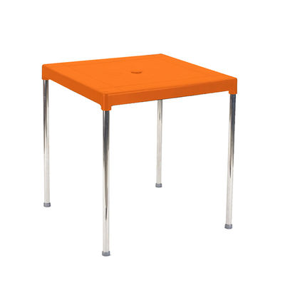 Mesa para Terraza Bar color Naranja 70 x 70 cm