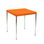 Mesa para Terraza Bar color Naranja 70 x 70 cm - 1