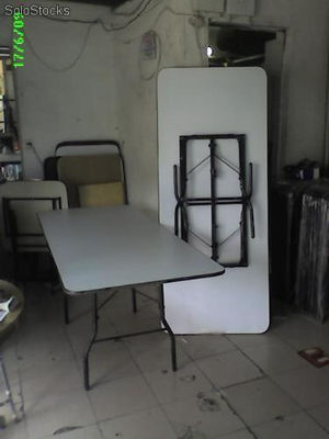 mesa plegable 75x180 melamina