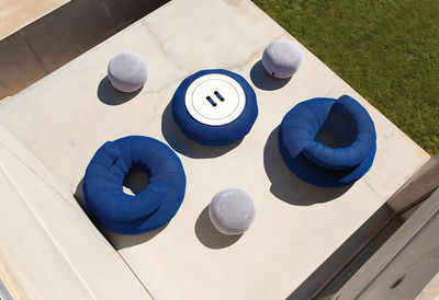 Mesa puf modelo Donut en tela 3D para exterior : Asiento - Puff - Foto 4