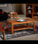 Mesa Rectangular De Centro con acabado madera de pino color cerezo, 45 - Foto 2