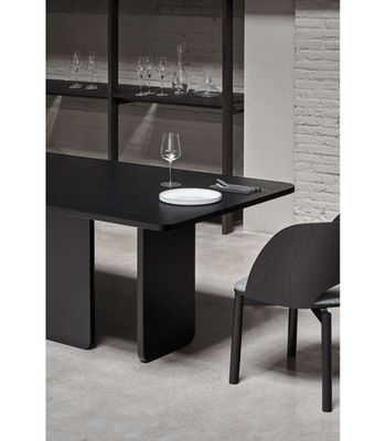Mesa rectangular para cocina o comedor modelo Arq acabado negro, 100cm(ancho) - Foto 2