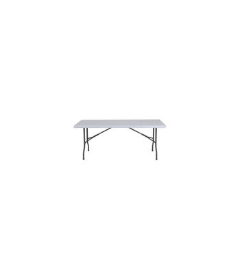 Mesa rectangular plegable Eventos acabado polietileno blanco, 76cm(alto) - Foto 2