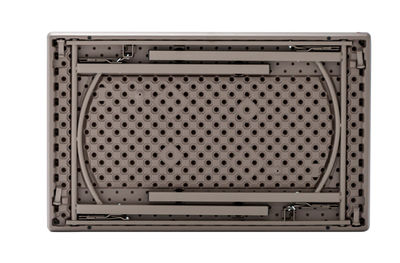 Mesa rectangular plegable premium xl 122 cm - marrón - Foto 2