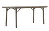 Mesa rectangular plegable premium xl 182 cm - marron
