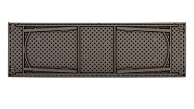 Mesa rectangular plegable premium xl 243 cm - marrón - Foto 2