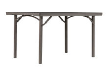 Mesa rectangular plegable premium xxl 137 cm - marrón
