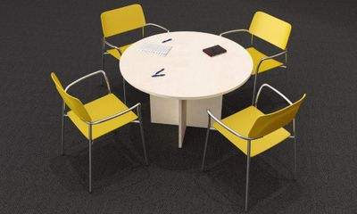 Mesa redonda de sala de reuniões - Foto 3